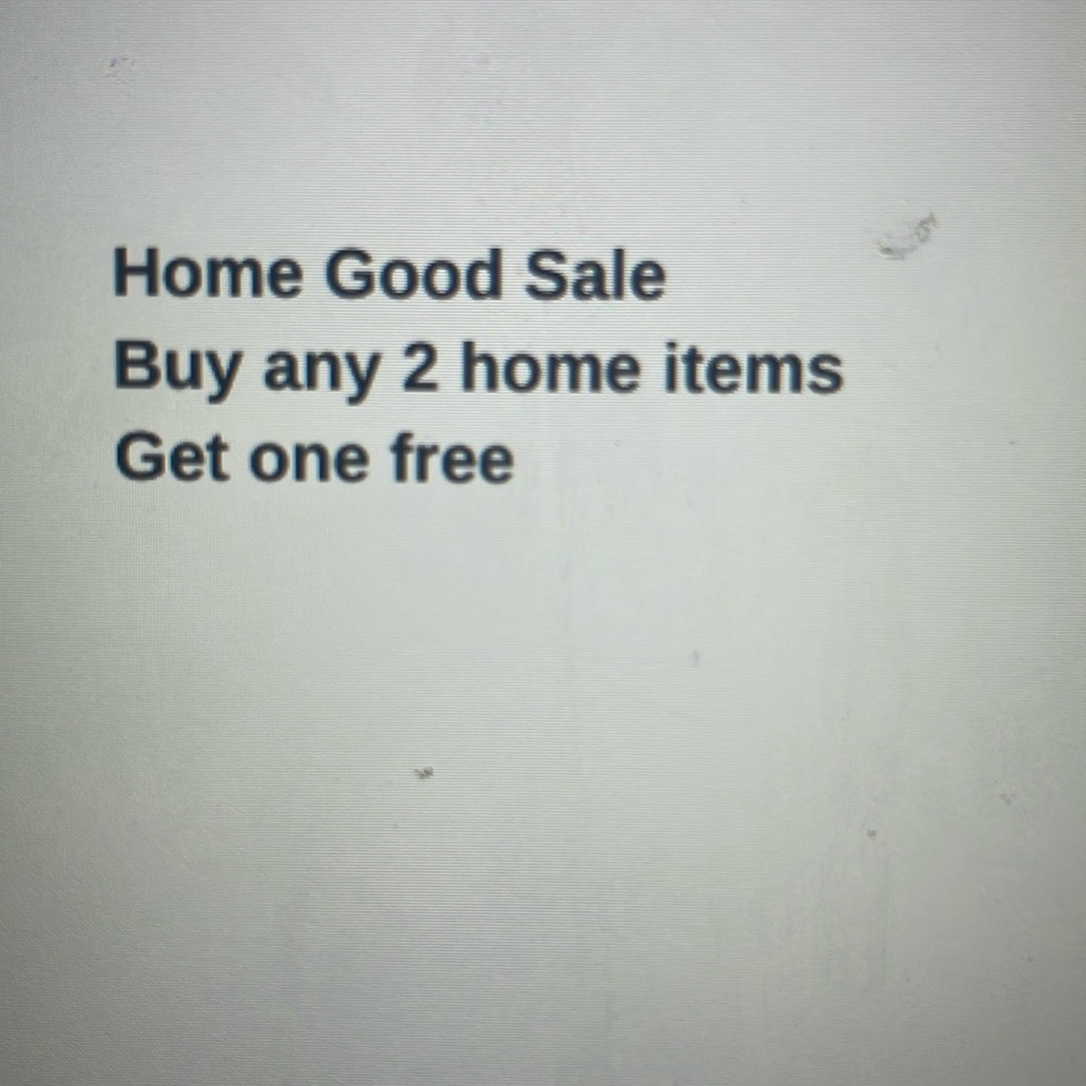 Home sale